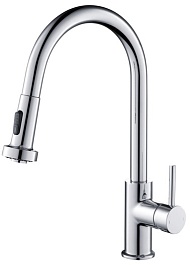 Timo Смеситель для кухни Saona 2316/00FL с выдвижной лейкой – фотография-1